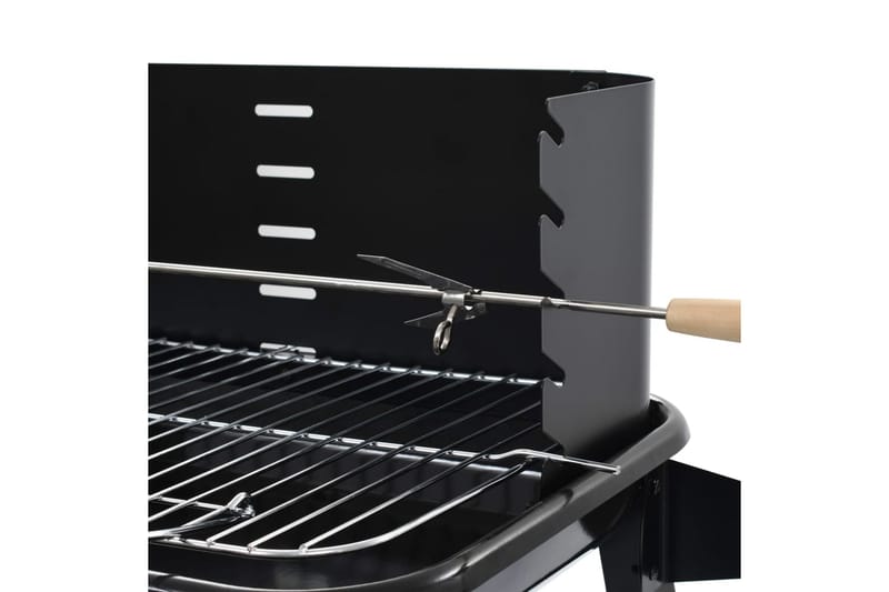 Kolgrill stativ med hjul - Svart - Kolgrillar