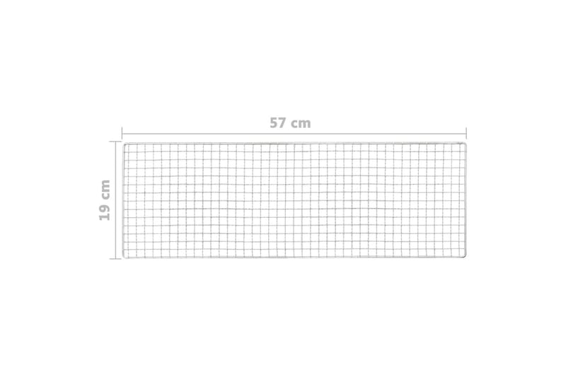 Portabel campinggrill stål 60x22,5x33 cm - Svart - Kolgrillar