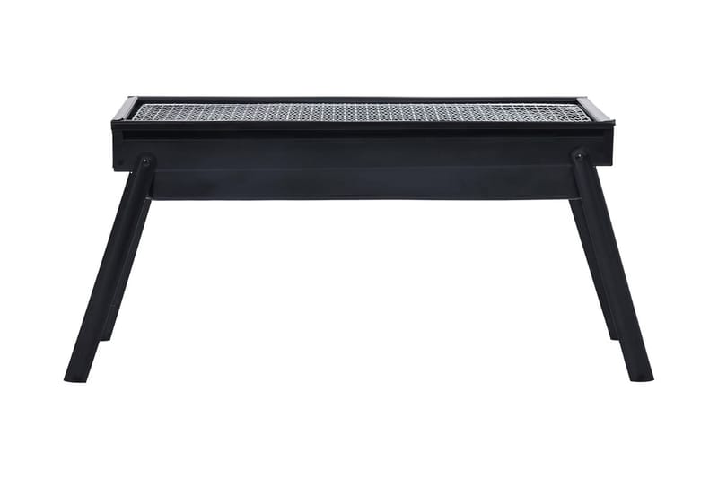 Portabel campinggrill stål 60x22,5x33 cm - Svart - Kolgrillar