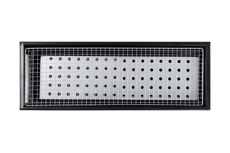 Portabel campinggrill stål 60x22,5x33 cm - Svart - Kolgrillar