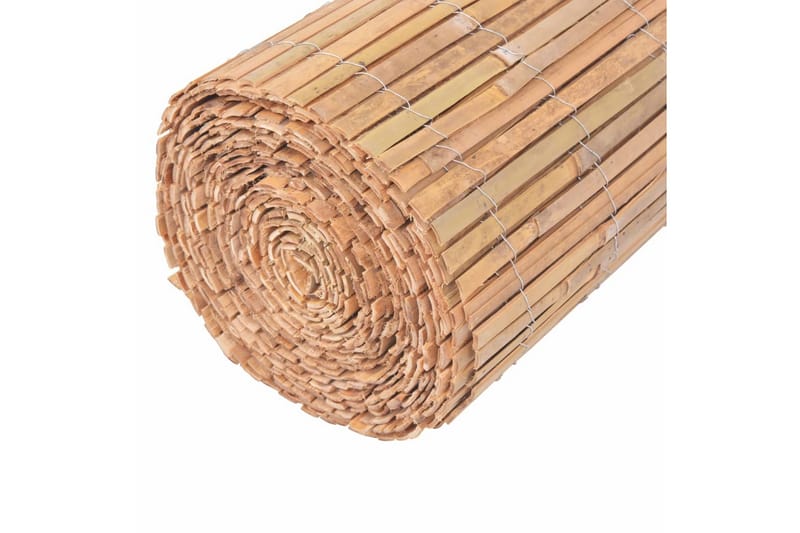 Stängsel bambu 1000x30 cm - Brun - Rabattkant