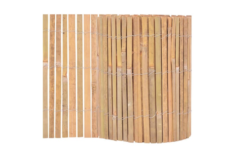 Stängsel bambu 1000x30 cm - Brun - Rabattkant