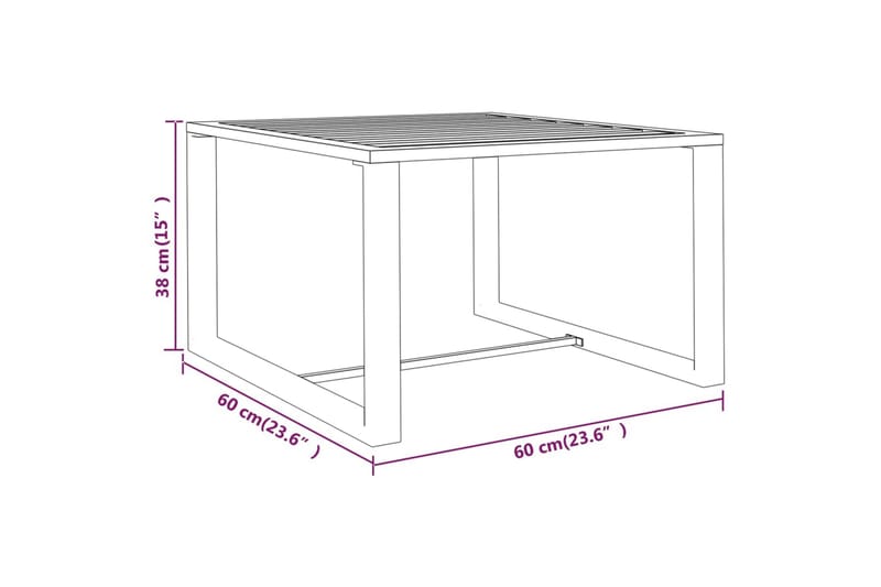 Loungegrupp för trädgården 5delar med dynor aluminium antrac - Antracit - Altanmöbler - Soffgrupp utomhus - Loungegrupp & Loungeset