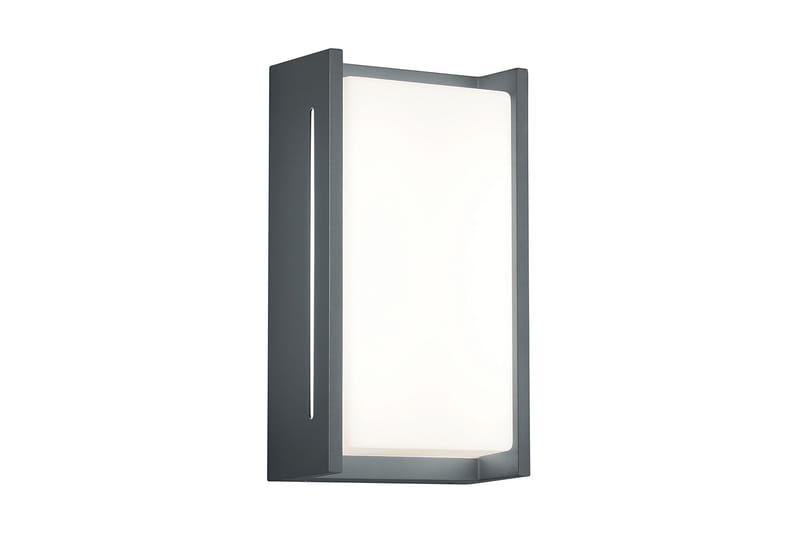 Trio Lighting Indus LED vägglampa antracit - Vit - Utomhusbelysning - Fasadbelysning & vägglykta - Entrébelysning