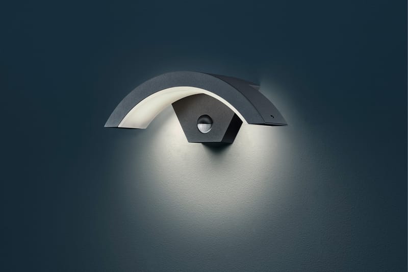 Trio Lighting Ohio LED vägglampa antracit - Vit - Utomhusbelysning - Fasadbelysning & vägglykta - Entrébelysning