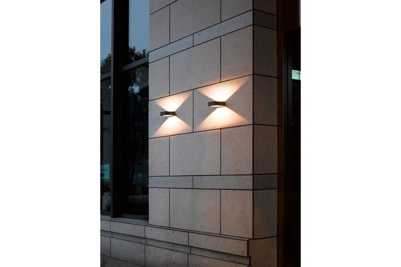 Trio Lighting Reno LED vägglampa antracit - Vit - Utomhusbelysning - Fasadbelysning & vägglykta - Entrébelysning