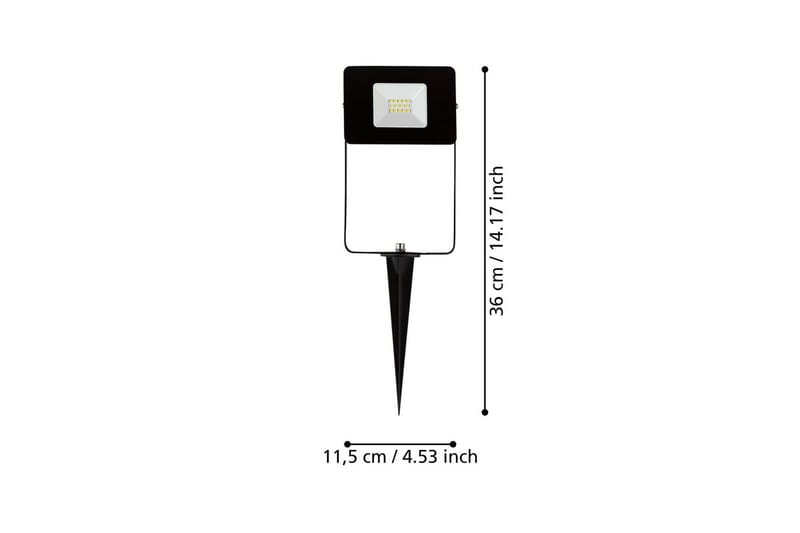 Trädgårdsspotlight Eglo Faedo 4 med Jordspett - Svart - Trädgård & spabad - Utemiljö - Entré - Entrébelysning