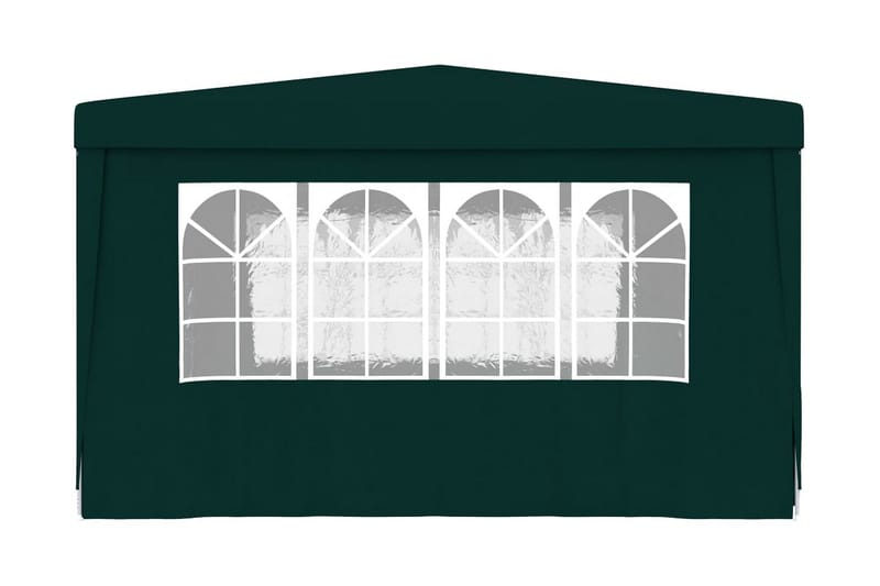 Professionellt partytält med väggar 4x4 m grön 90 g/m² - Grön - Partytält - Trädgårdstält & förvaringstält