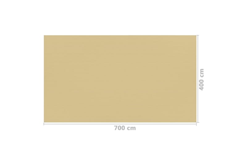 Tältmatta 400x700 cm beige - Beige - Trädgård & spabad - Utemiljö - Förvaring utomhus - Trädgårdstält & förvaringstält