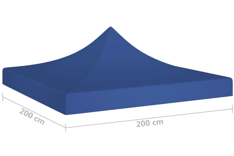 Tak till partytält 2x2 m blå 270 g/m² - Blå - Partytält - Trädgårdstält & förvaringstält