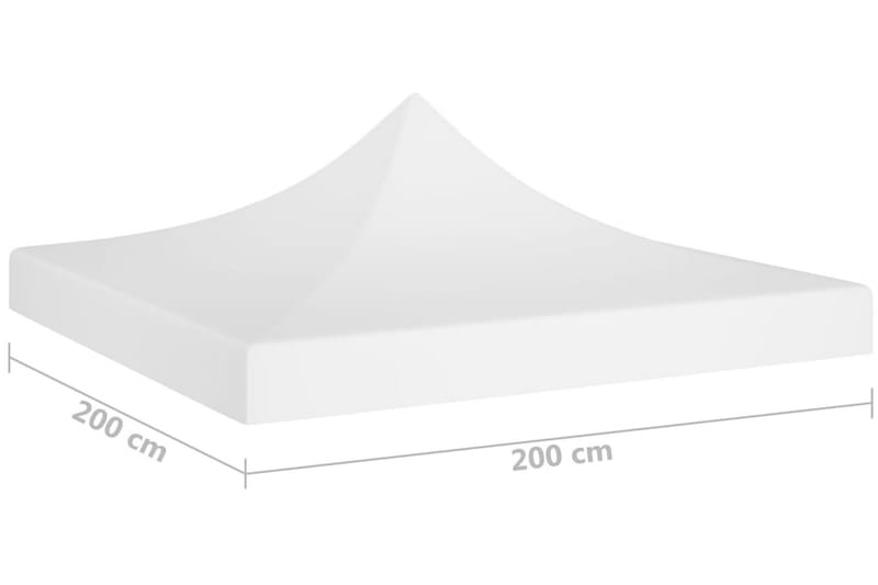 Tak till partytält 2x2 m vit 270 g/m² - Vit - Trädgård & spabad - Utemiljö - Förvaring utomhus - Trädgårdstält & förvaringstält - Partytält