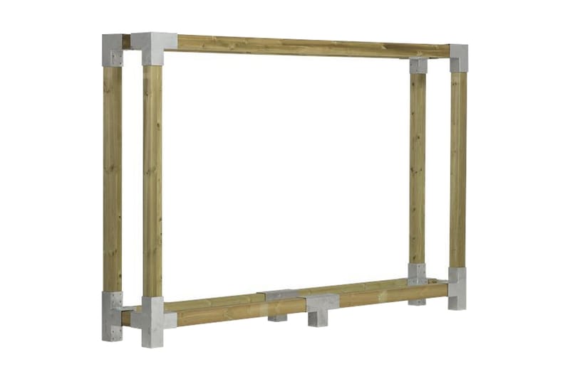 PLUS Cubic Vedvägg 286x50x188 cm - Beige - Trädgård & spabad - Utemiljö - Förvaring utomhus - Vedförvaring