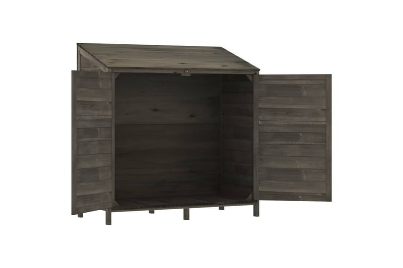 beBasic Trädgårdsbod antracit 102x52x112 cm massivt granträ - Anthracite - Förrådsbod