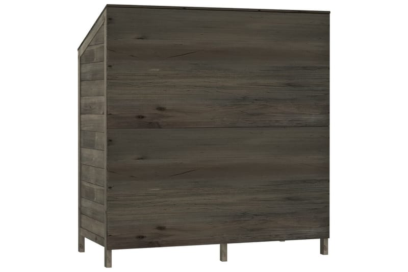 beBasic Trädgårdsbod antracit 102x52x112 cm massivt granträ - Anthracite - Förrådsbod