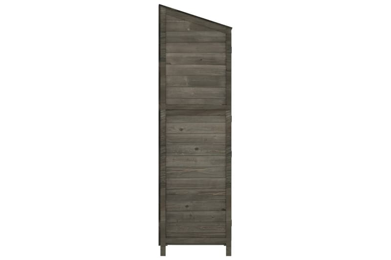 beBasic Trädgårdsbod antracit 102x52x174,5 cm massivt granträ - Anthracite - Förrådsbod