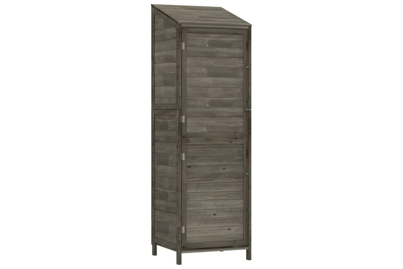 beBasic Trädgårdsbod antracit 55x52x174,5 cm massivt granträ - Anthracite - Förrådsbod