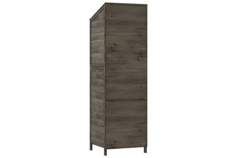 beBasic Trädgårdsbod antracit 55x52x174,5 cm massivt granträ - Anthracite - Förrådsbod