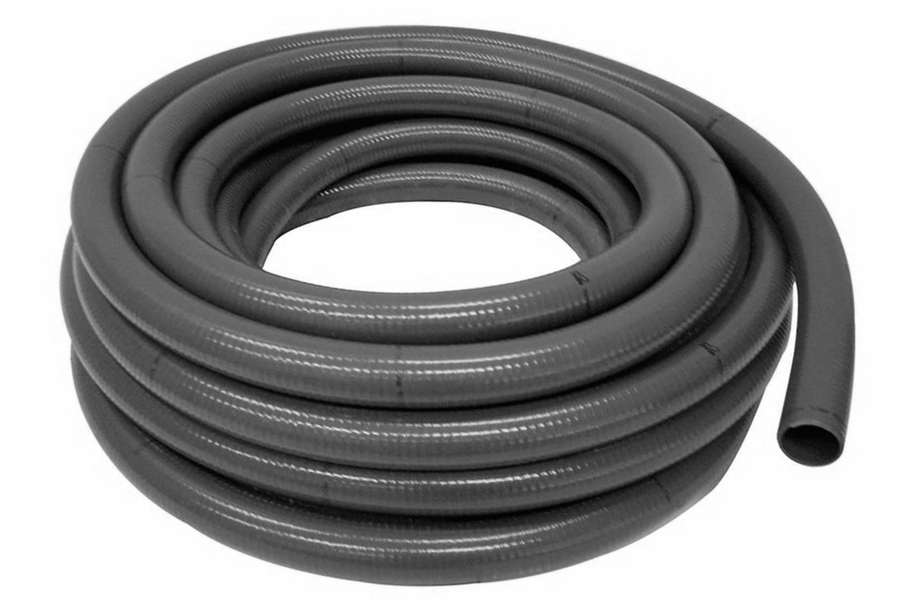 Planet Pool PVC Slang 25 m - Ø 50 mm Övriga pooltillbehör Grå,Svart Plast