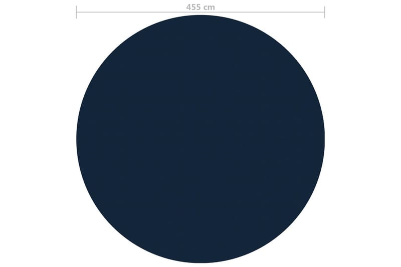 Värmeduk för pool PE 455 cm svart och blå - Svart - Poolduk & pool-liner