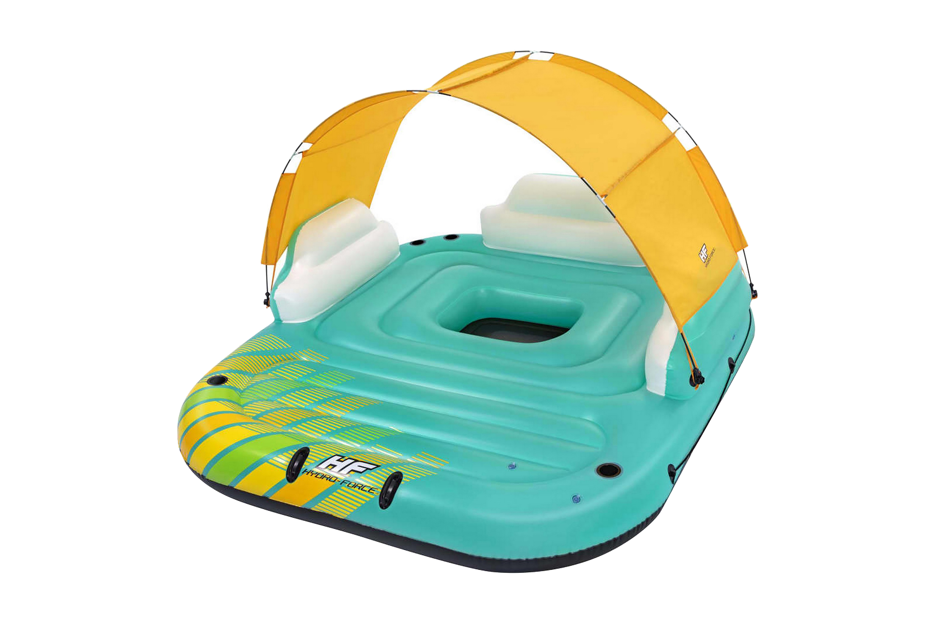 Bestway Flytande flotte för 5 personer Sunny Lounge 291x265x - Flerfärgad Poolleksaker Plast