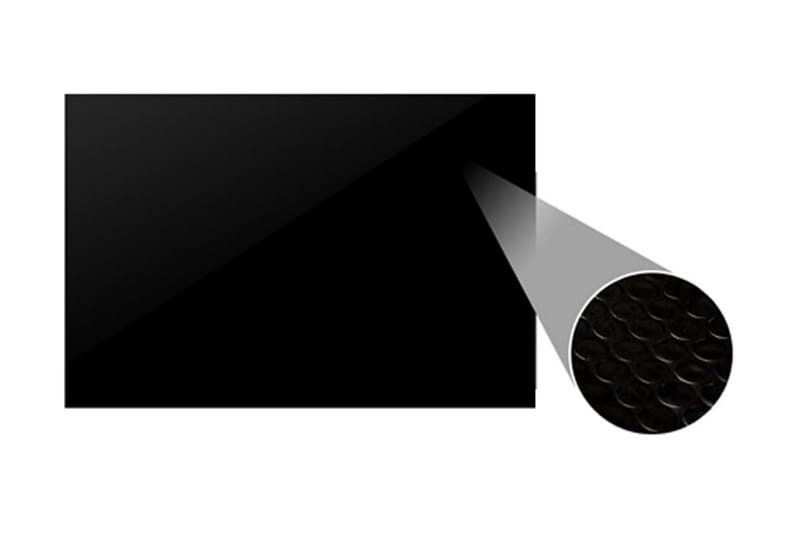Poolskydd svart 975x488 cm PE - Svart - �Övriga pooltillbehör - Poolöverdrag & pooltäcke