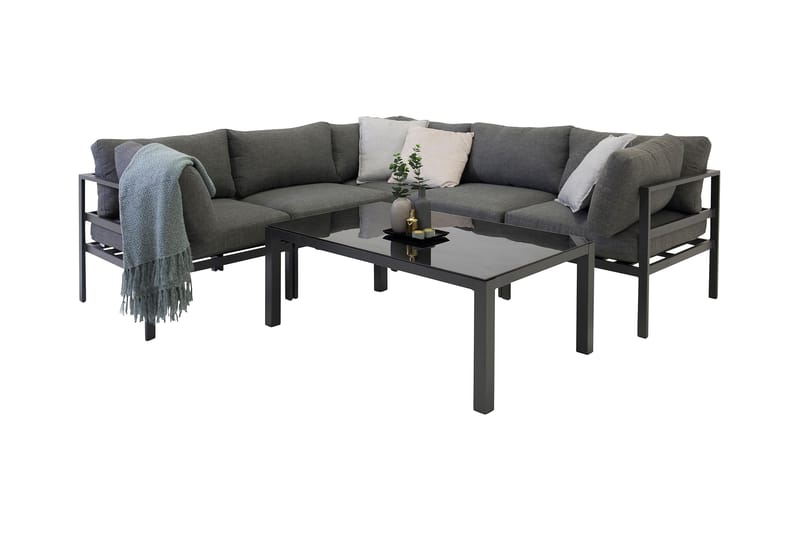 Copacabana Soffbord och Loungebord Utomhus 120 cm - Svart - Utemöbler - Balkong - Balkongmöbler - Balkongbord