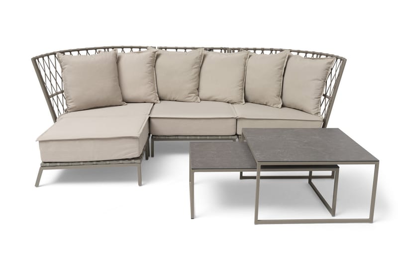 Hillerstorp Jet Set Soffbord 82 cm Beige - Beige - Loungebord & soffbord utomhus - Balkongbord