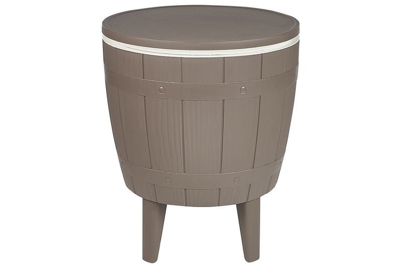 Oldster Cafébord 49 cm Rund - Beige/Vit - Cafebord - Balkongbord