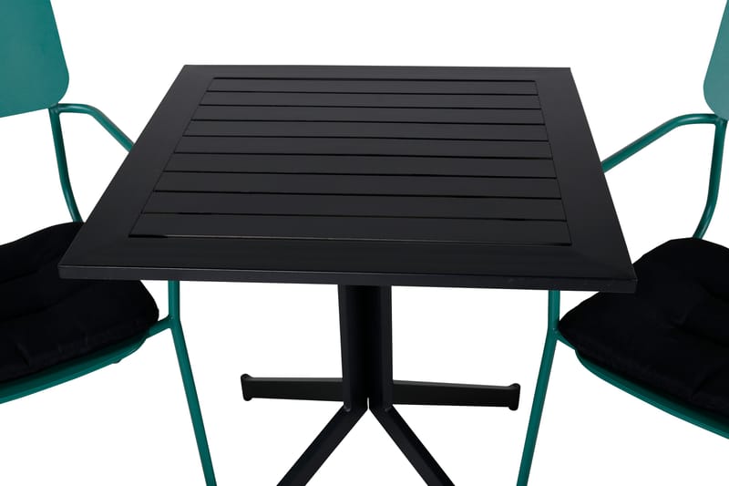 Way Matgrupp 70cm + 2 Nicke Matstolar Vit - Venture Home - Balkonggrupp & balkongset - Cafeset