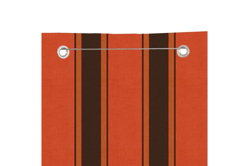 Balkongskärm orange och brun 80x240 cm oxfordtyg - Orange/brun - Balkongskydd & insynsskydd balkong