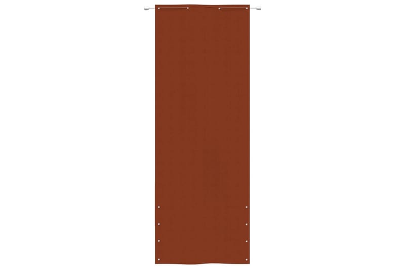 Balkongskärm terrakotta 80x240 cm oxfordtyg - Terrakotta - Balkongskydd & insynsskydd balkong