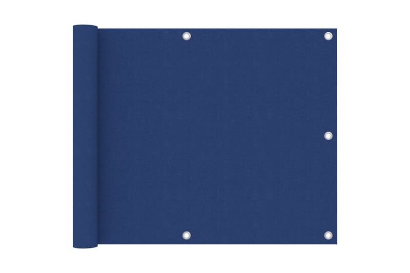 Balkongskärm blå 75x500 cm oxfordtyg - Blå - Balkongskydd & insynsskydd balkong