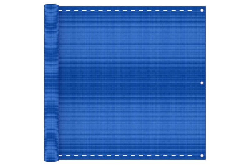Balkongskärm blå 90x600 cm HDPE - Blå - Balkongskydd & insynsskydd balkong
