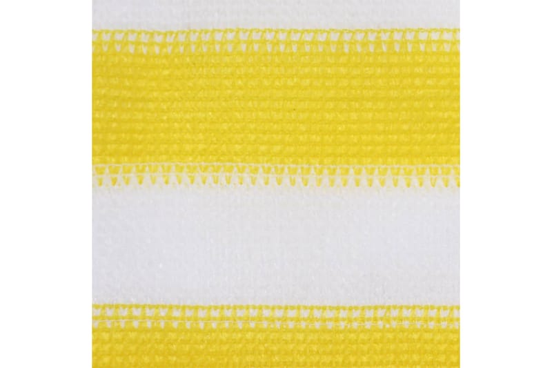 Balkongskärm gul och vit 120x600 cm HDPE - Flerfärgad - Balkongskydd & insynsskydd balkong