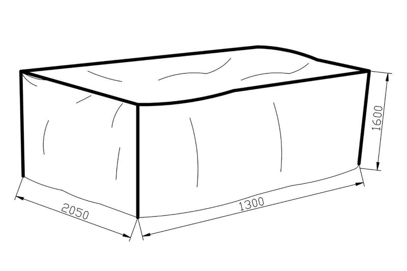 Klas Möbelskydd 205x160x130 - Grå - Utemöbler - Dynförvaring & möbelskydd - Överdrag utemöbler