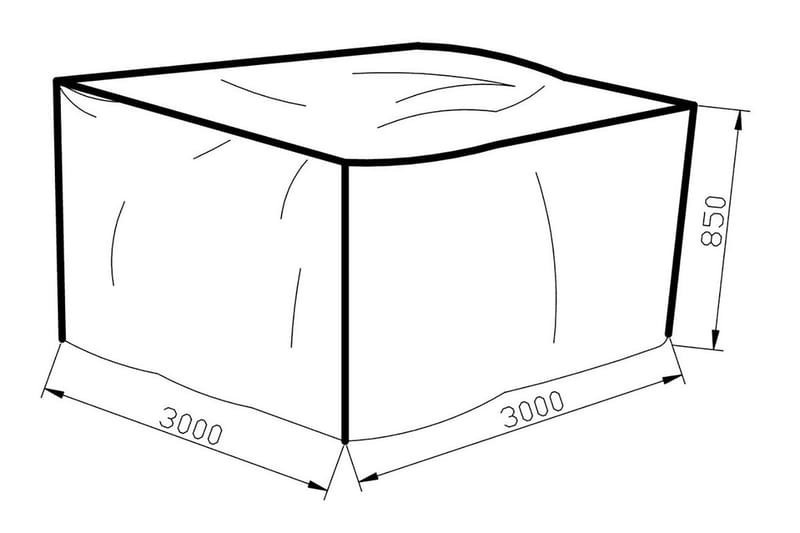 Klas Möbelskydd 300x85x300 Grå - Venture Home - Utemöbler - Dynförvaring & möbelskydd - Överdrag utemöbler