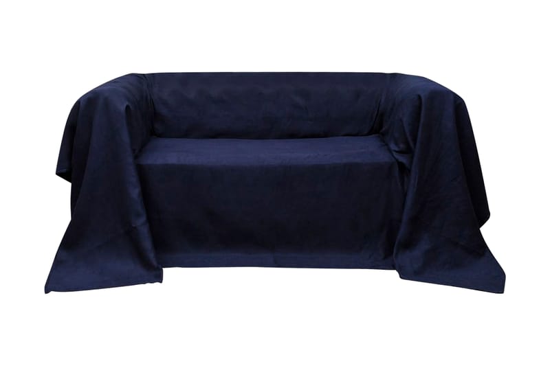 Möbelöverdrag i imiterad mocka marinblå 210x280 cm - Blå - Överdrag utemöbler