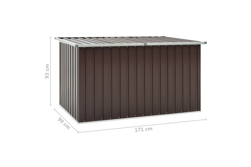 Dynbox brun 171x99x93 cm - Brun - Dynboxar & dynlådor