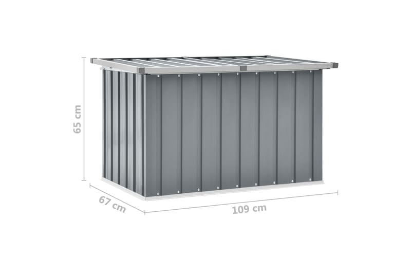 Dynbox grå 109x67x65 cm - Grå - Dynboxar & dynlådor