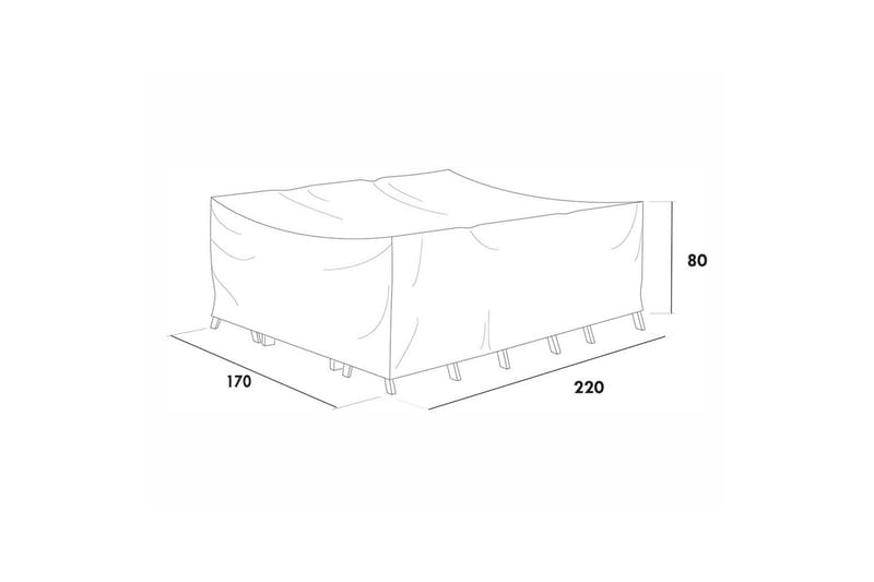 Möbelskydd Matgrupp Hillerstorp Hånger Låg Lerdala Grå - Utemöbler - Dynförvaring & möbelskydd - Överdrag utemöbler