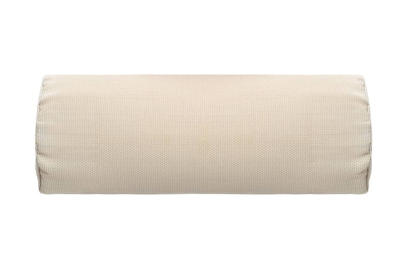 Nackstöd till solstol gräddvit 40x7,5x15 cm textilene - Vit - Positionsdynor