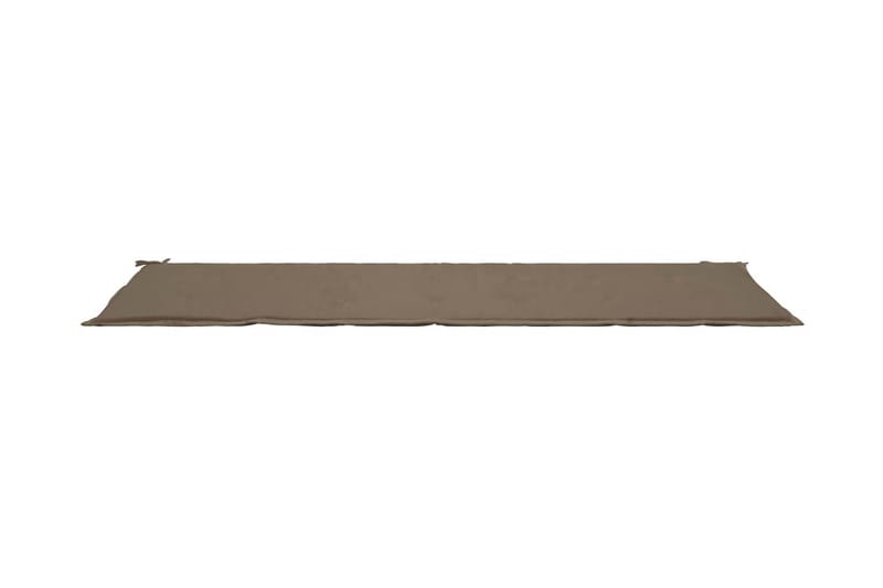 Dyna för trädgårdsbänk taupe 200x50x3 cm - Brun - Sittdynor & ryggdynor utemöbler