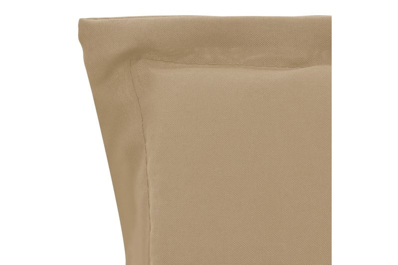 Dynor för trädgårdsstolar 2 st beige 100x50x3 cm - Beige - Utemöbler - Dynor - Sittdynor & ryggdynor utemöbler