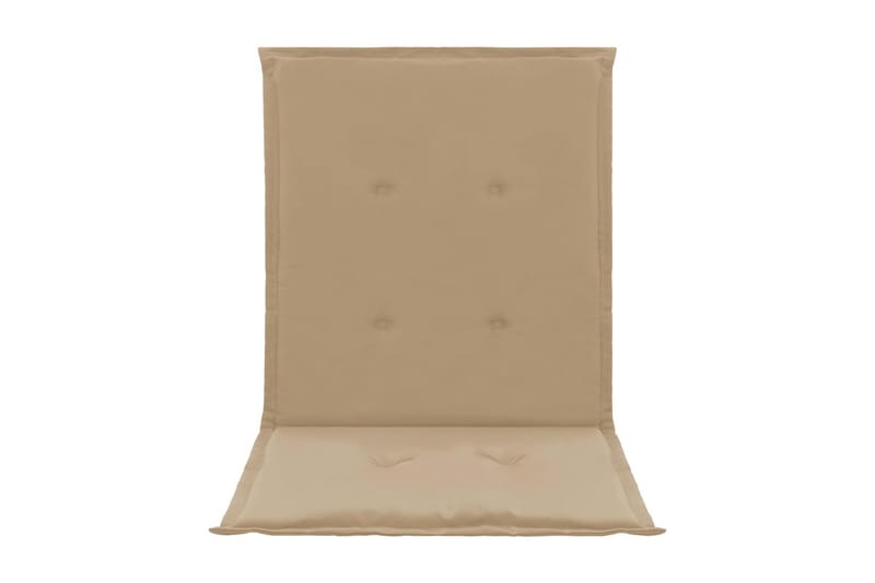 Dynor för trädgårdsstolar 2 st beige 100x50x3 cm - Beige - Utemöbler - Dynor - Sittdynor & ryggdynor utemöbler