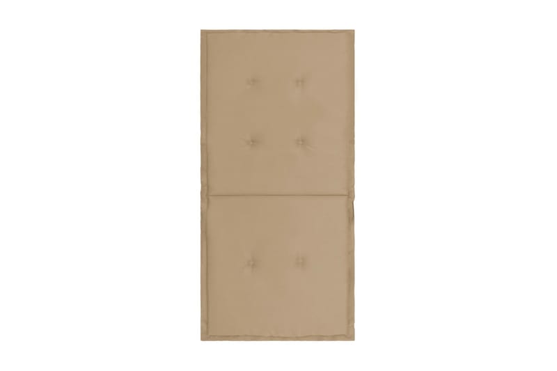 Dynor för trädgårdsstolar 2 st beige 100x50x3 cm - Beige - Utemöbler - Dynor - Sittdynor & ryggdynor utemöbler