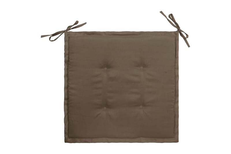 Dynor för trädgårdsstolar 4 st taupe 40x40x3 cm - Brun - Utemöbler - Dynor - Sittdynor & ryggdynor utemöbler