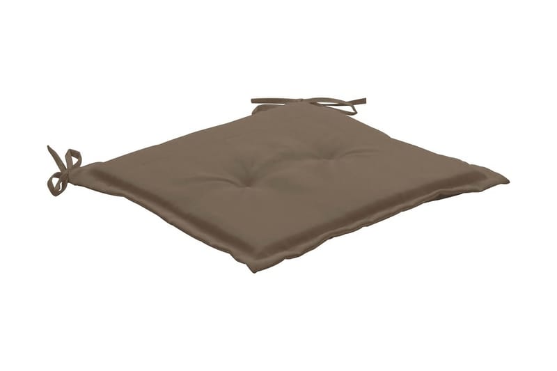 Dynor för trädgårdsstolar 4 st taupe 40x40x3 cm - Brun - Utemöbler - Dynor - Sittdynor & ryggdynor utemöbler