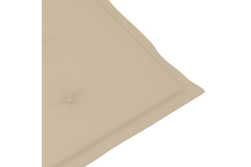 Sittdynor för trädgården 6 st beige 100x50x4 cm - Beige - Utemöbler - Dynor - Sittdynor & ryggdynor utemöbler