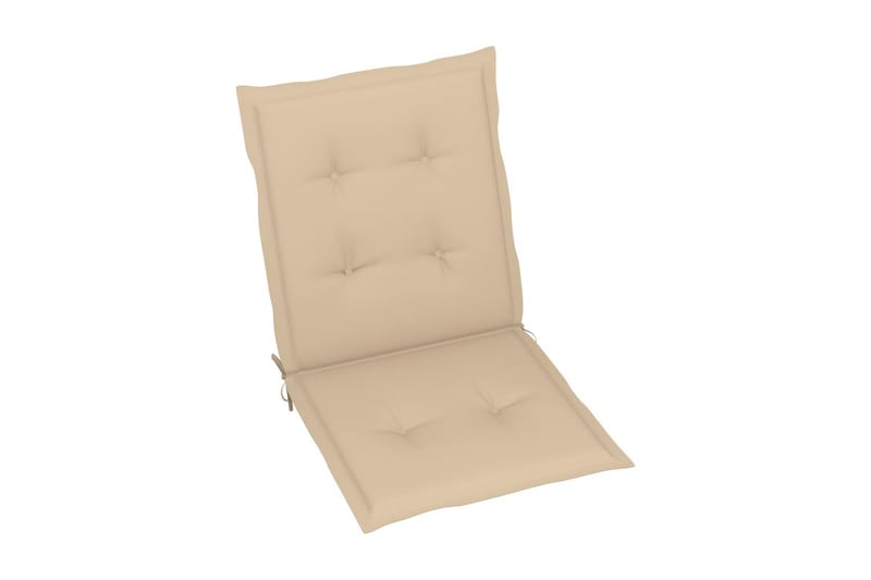 Sittdynor för trädgården 6 st beige 100x50x4 cm - Beige - Utemöbler - Dynor - Sittdynor & ryggdynor utemöbler