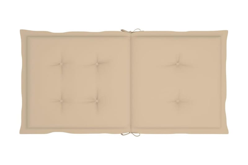 Sittdynor för trädgården 6 st beige 100x50x4 cm - Beige - Utemöbler - Dynor - Sittdynor & ryggdynor utemöbler